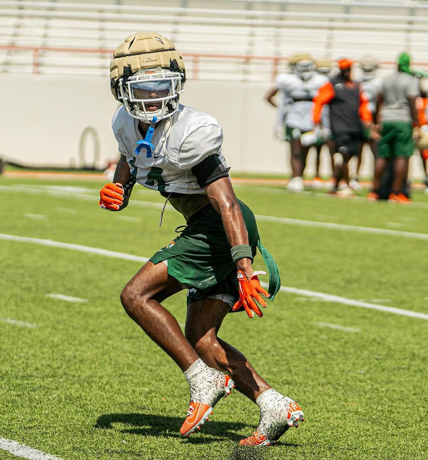 Coach Zay on the field